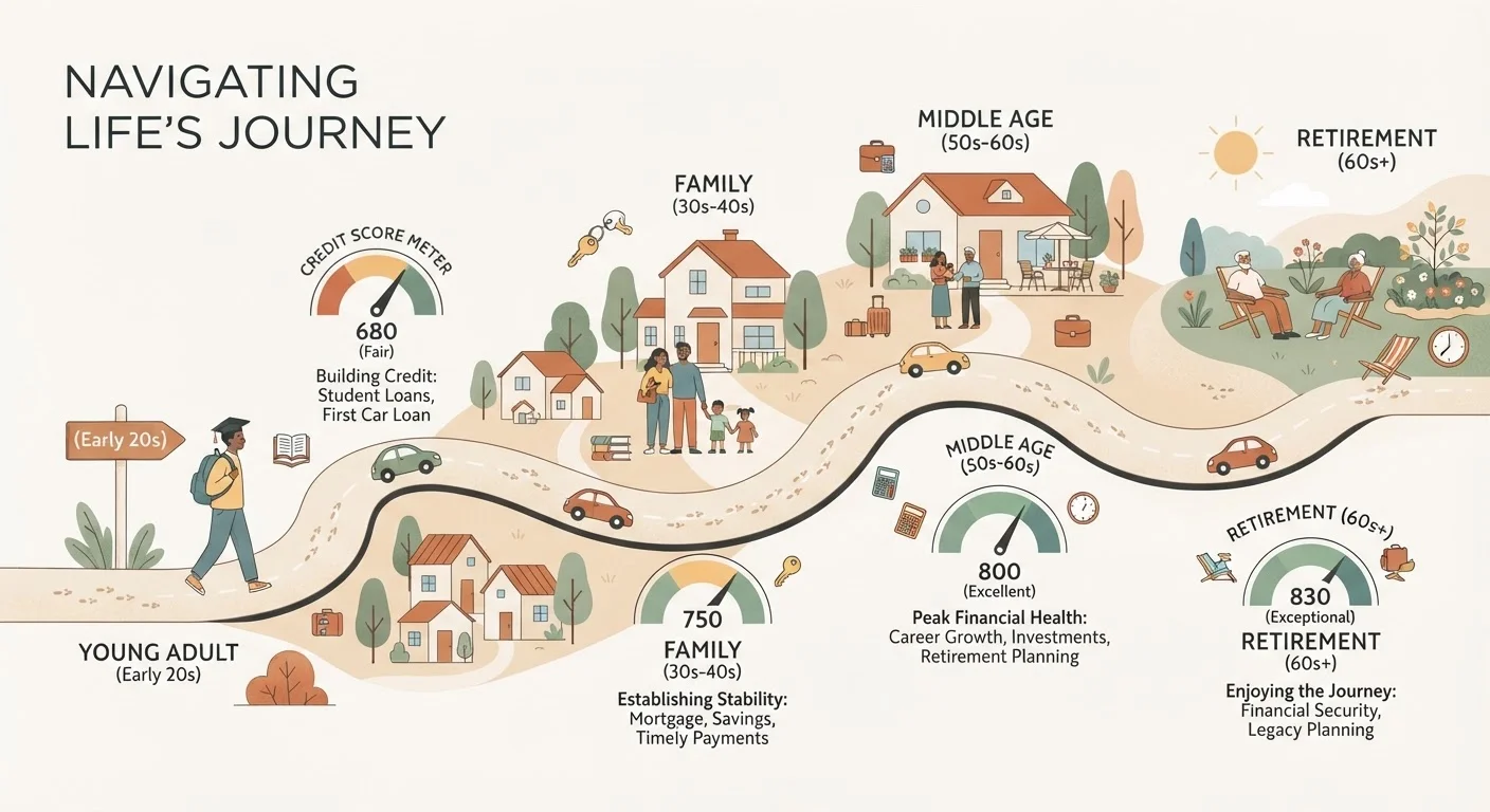 Credit Scores Across the Lifespan: How Scores Evolve as Life Changes