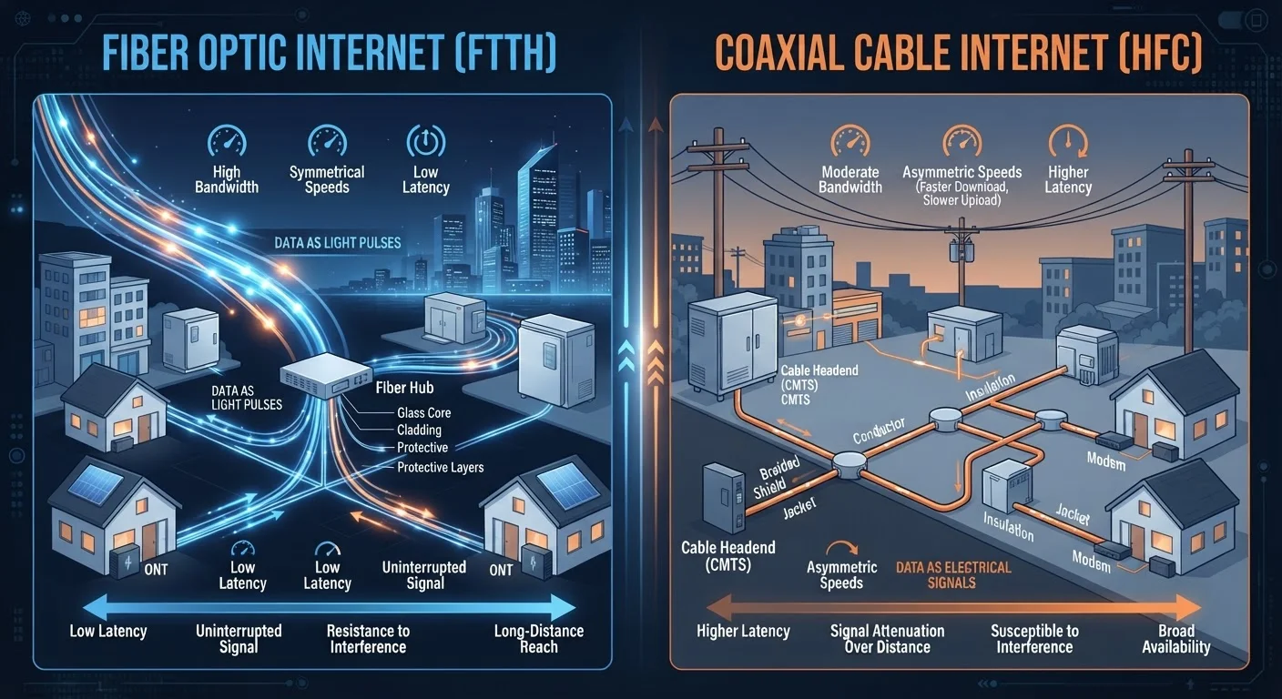 Fiber vs. Cable Internet: How the Two Most Common Home Options Stack Up