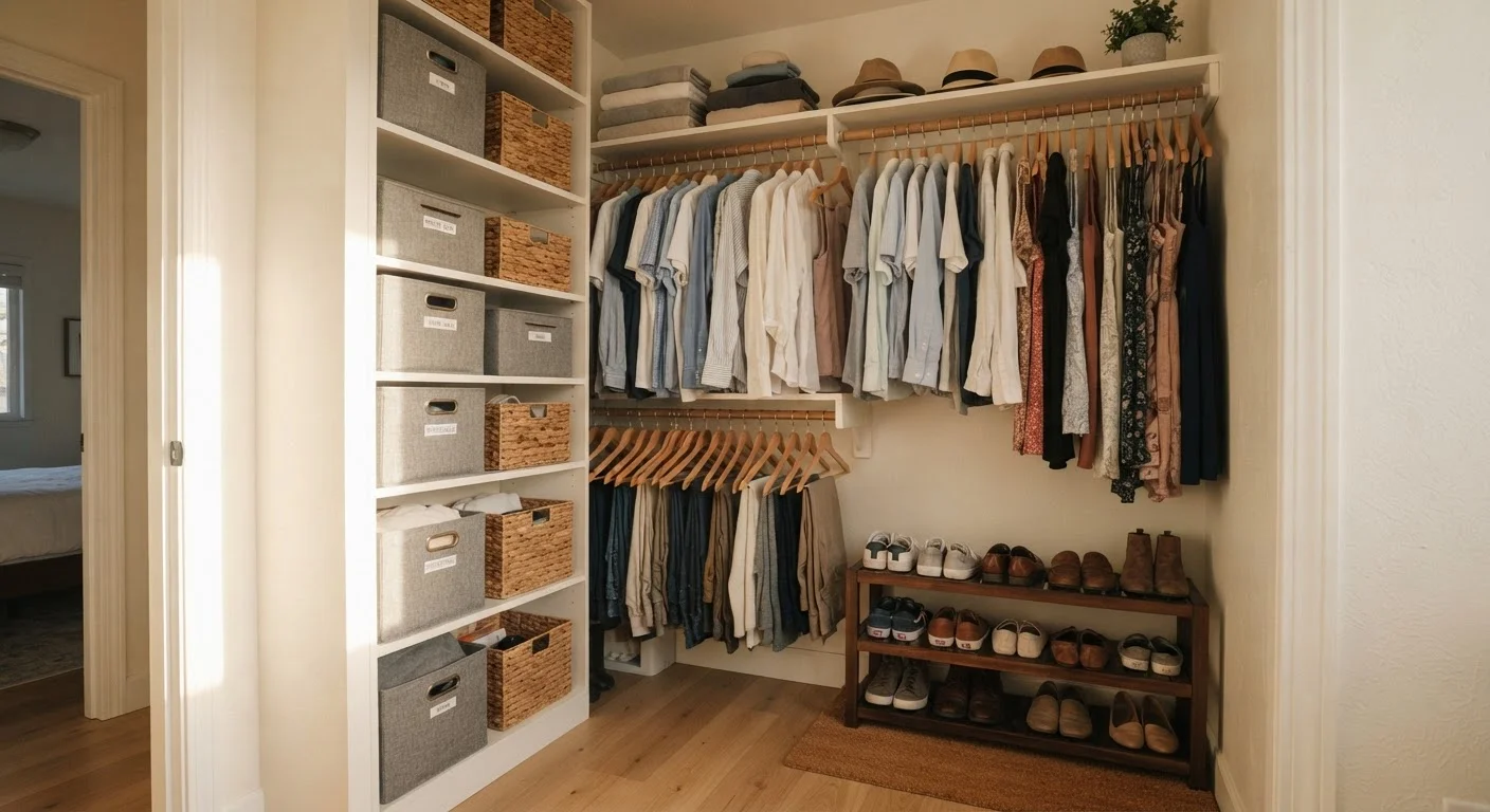 Small Closet, Big Potential: Maximizing Storage in Tight Spaces