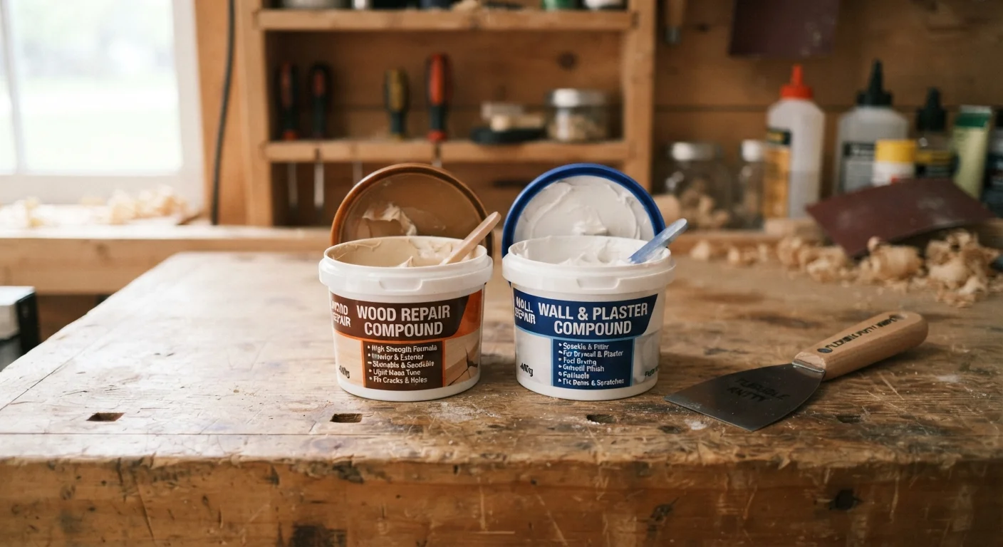 Wood Filler vs. Spackling Compound: Matching the Material to the Job